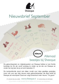 Sheeque nieuwsbrief september 2019
